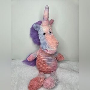 SOLD - Customized Jellycat Snagglebaggle Unicorn "Valentina"